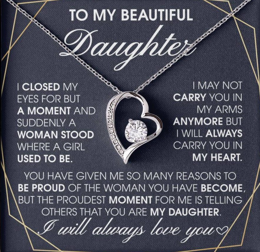 My Daughter, Daughter Necklace Jewelry, Gift For Daughter From Dad