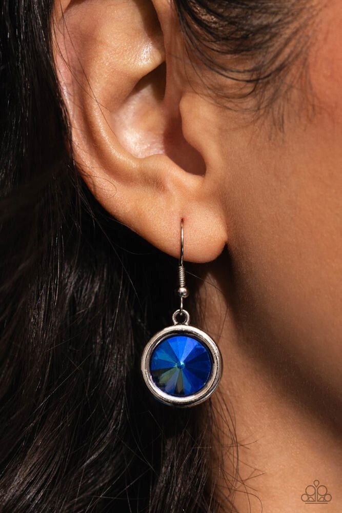 Paparazzi Cheers to Confidence – Blue – UV Gems – Necklace and Earrings