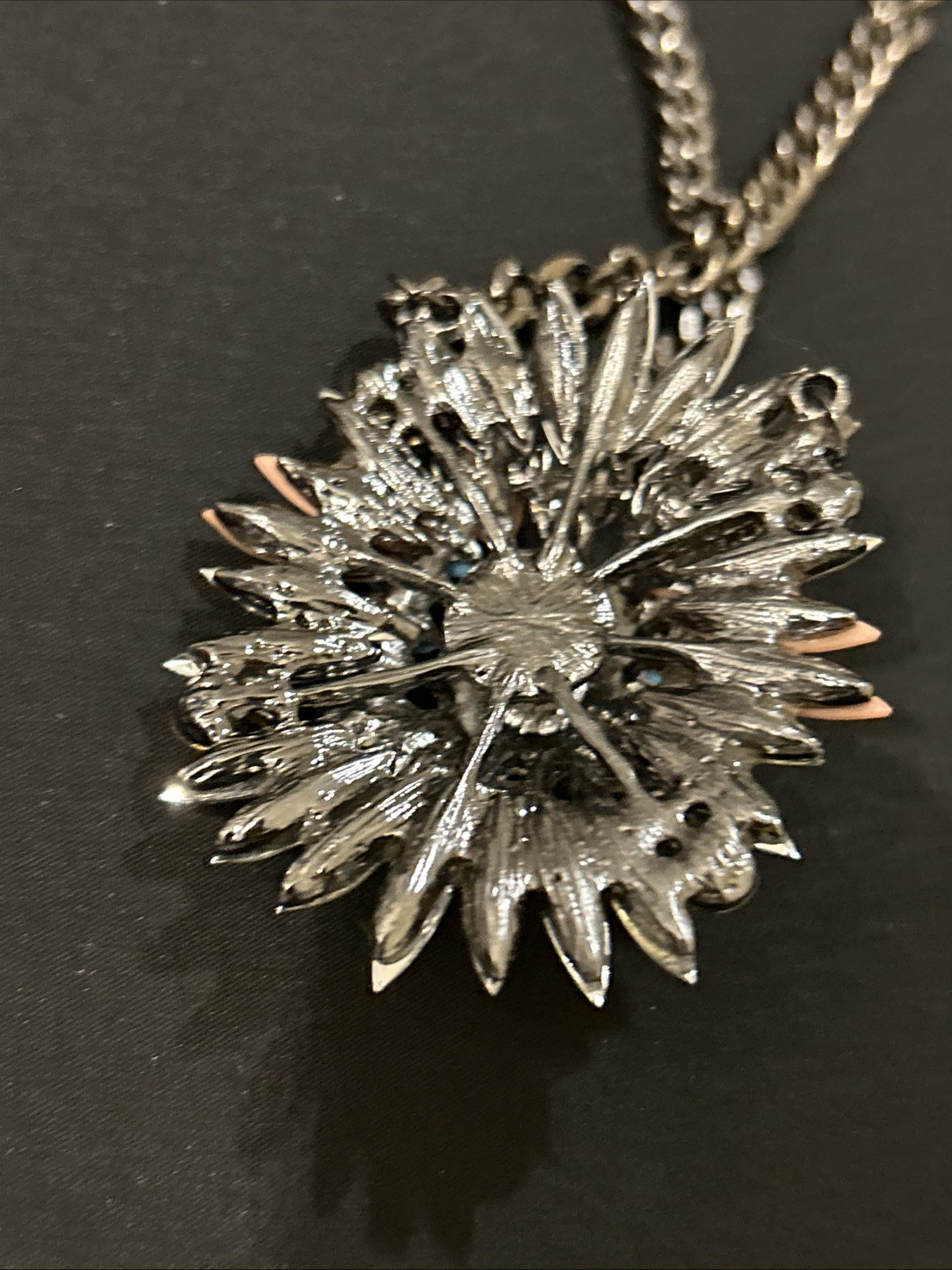 J CREW Star Burst Rhinestone BLING STATEMENT Necklace