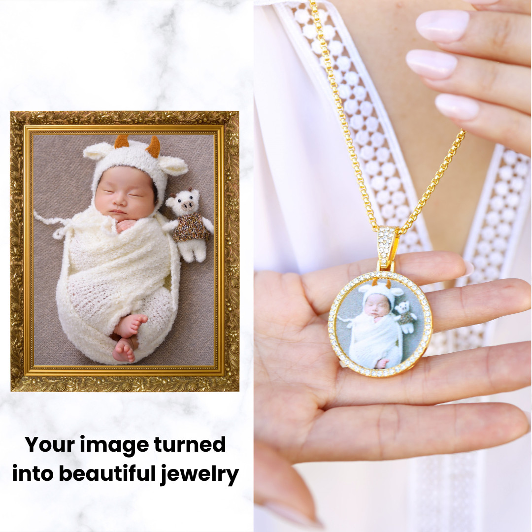 Personalized Picture Necklace, Custom Photo Necklace, Photo Pendant, Photo Jewel