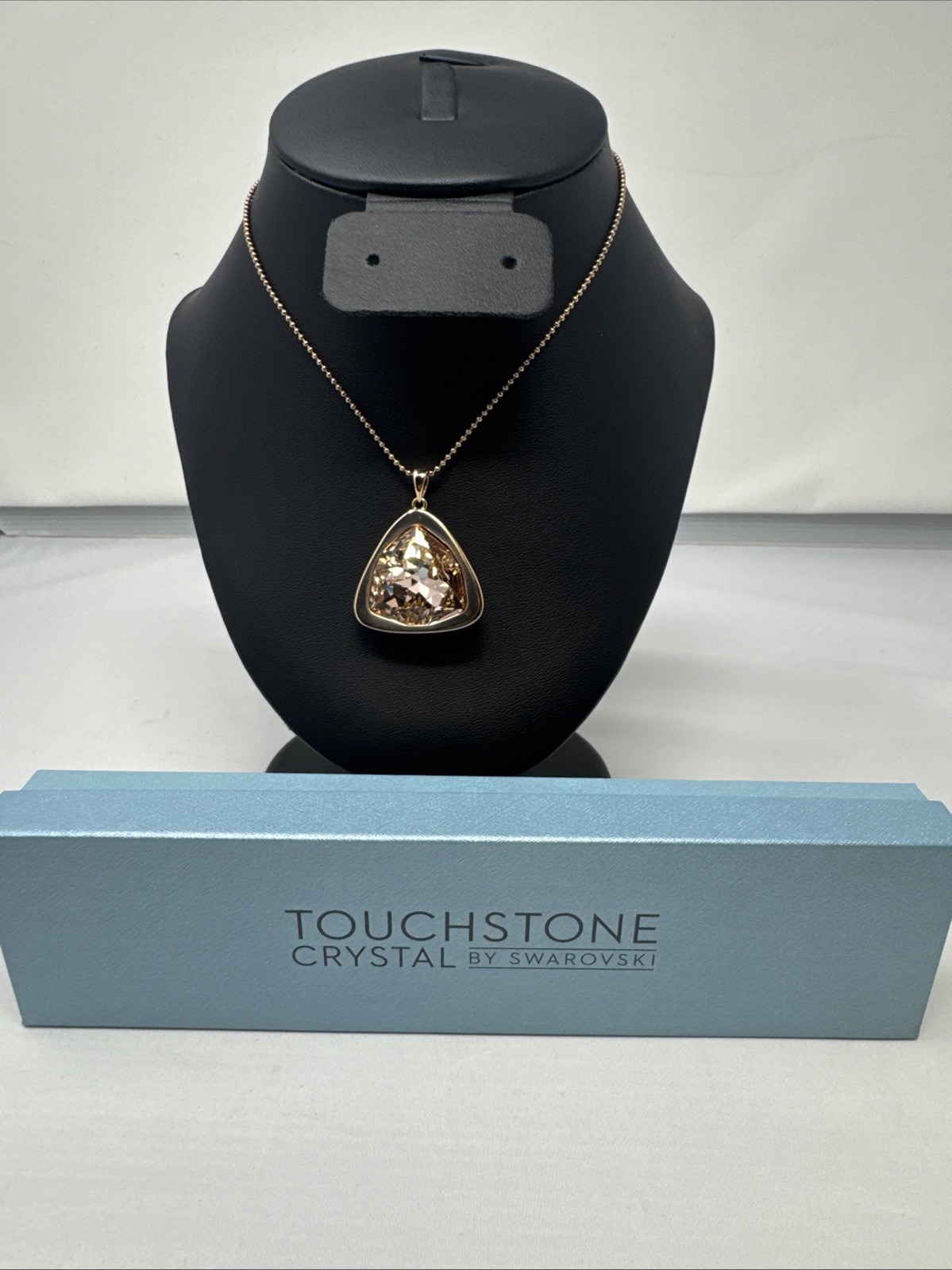 Touchstone Crystal Blush Trilliant Pendant