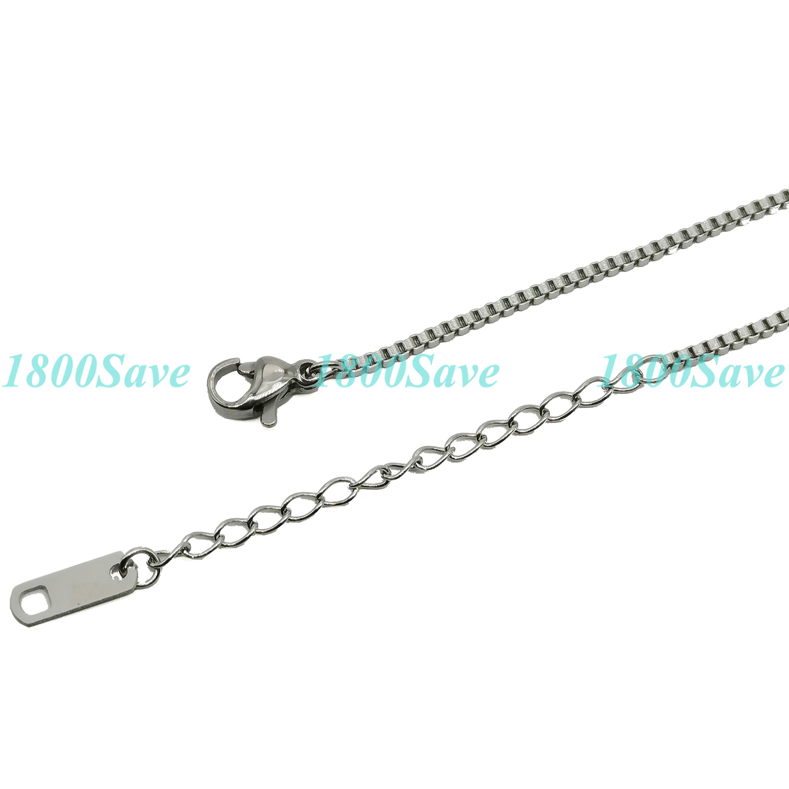 # BUY 1 GET 1 FREE Genuine 18K Gold Filled 1.5mm Box Chain Necklace 16″-18″ N048