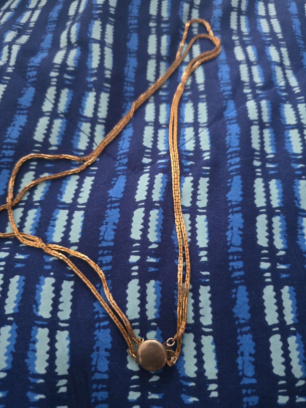 24K Gold Layered Rope Flat Chain Necklace 14in Vintage Necklace for Women