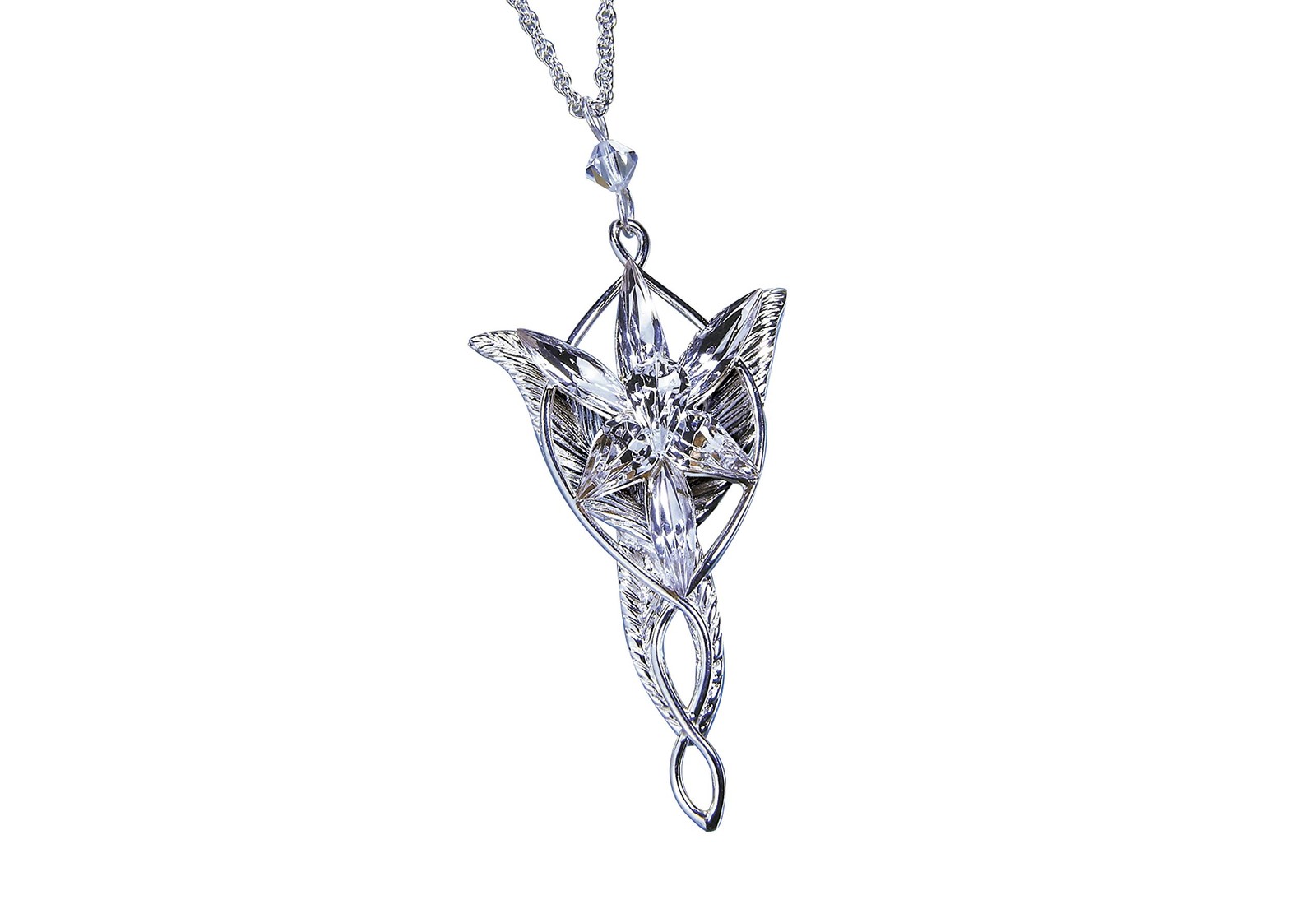 The Noble Collection Arwen Evenstar Pendant Silver 2 1/2 inches,