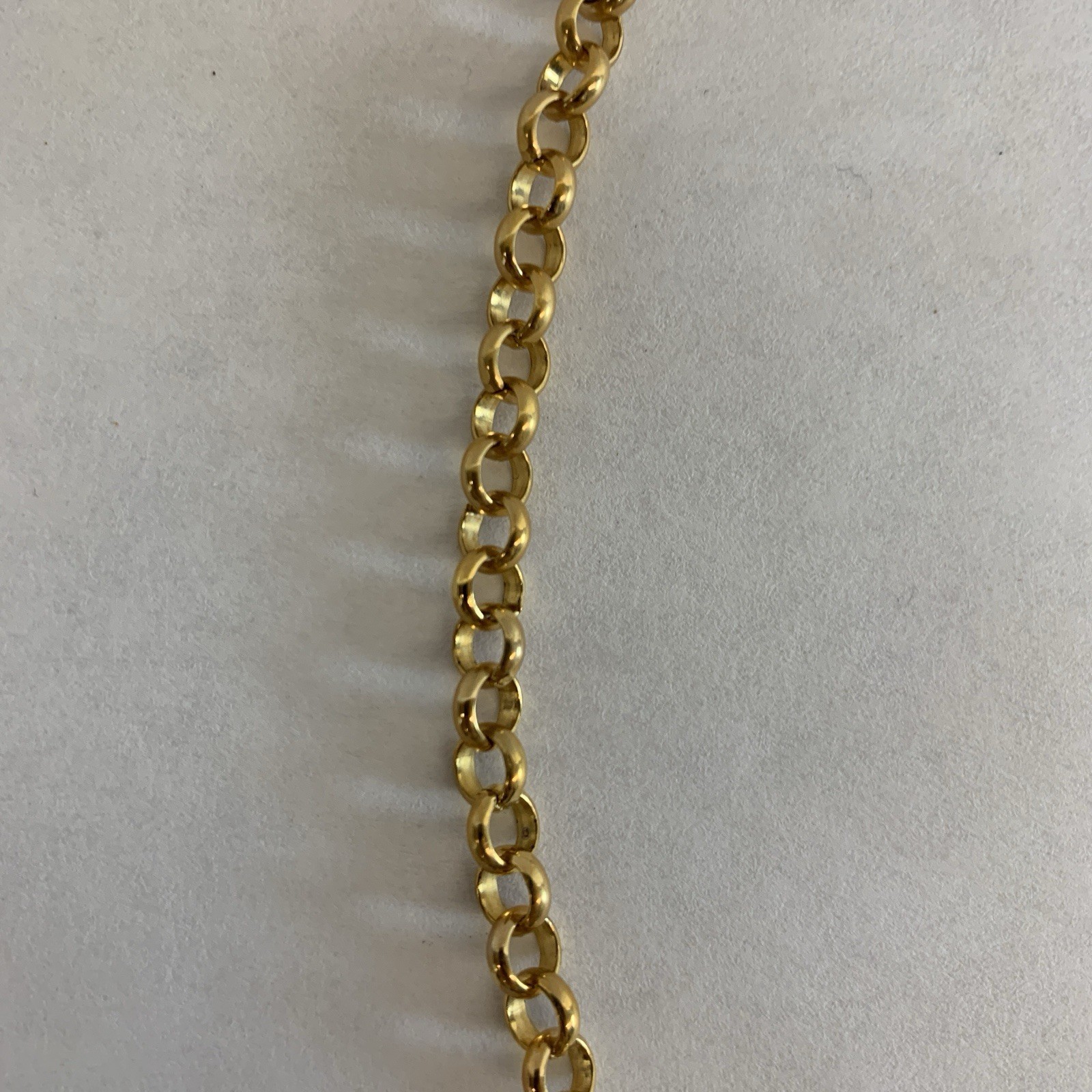 RJM Gold Tone Necklace Black Horn Pendant Blue Accents Unisex Adult