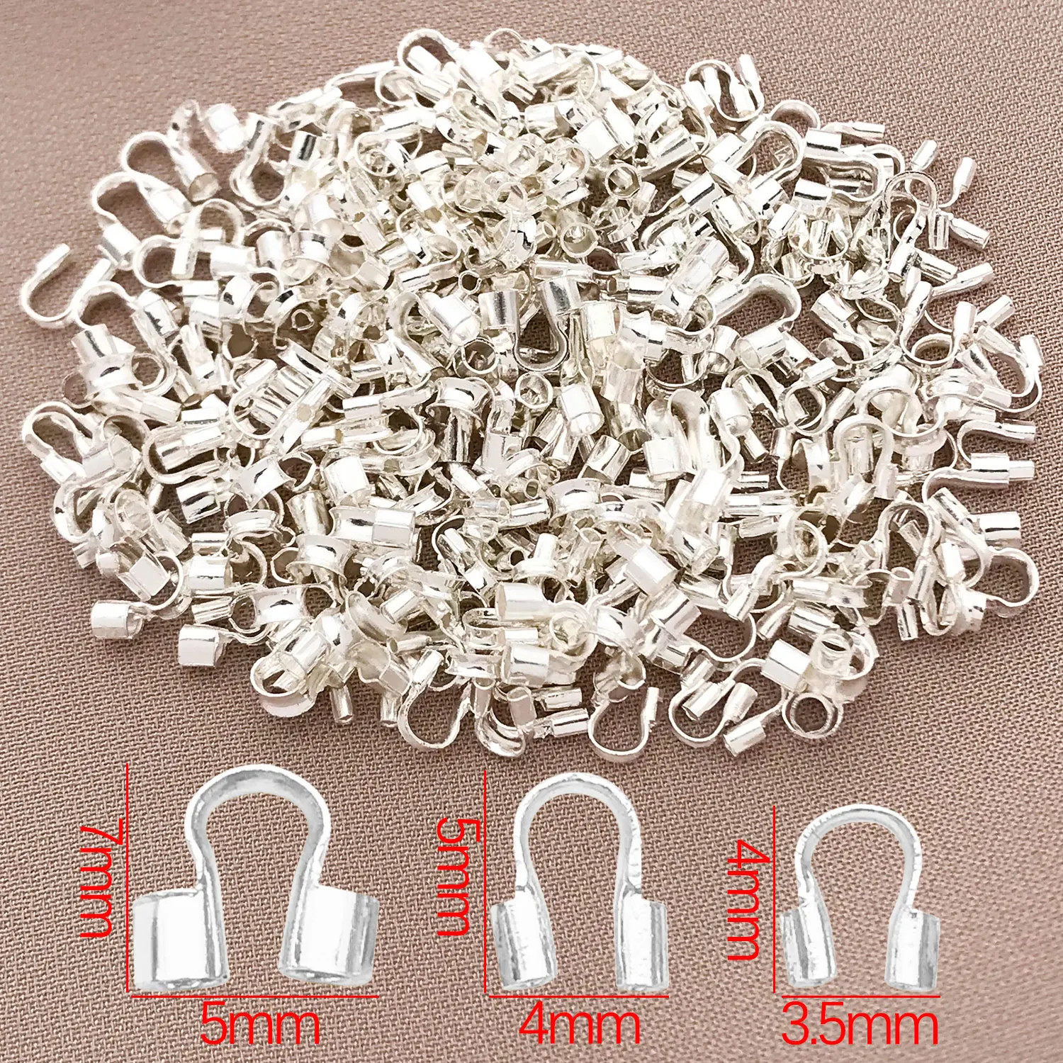 Mix 20Pcs 18K Copper Plated Real Golden Thick Silvery U-Shaped Horseshoe Closure