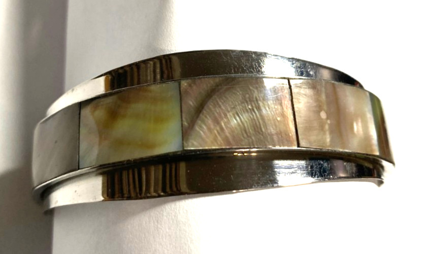 Abalone Mother of Pearl Shell Bangle Bracelets