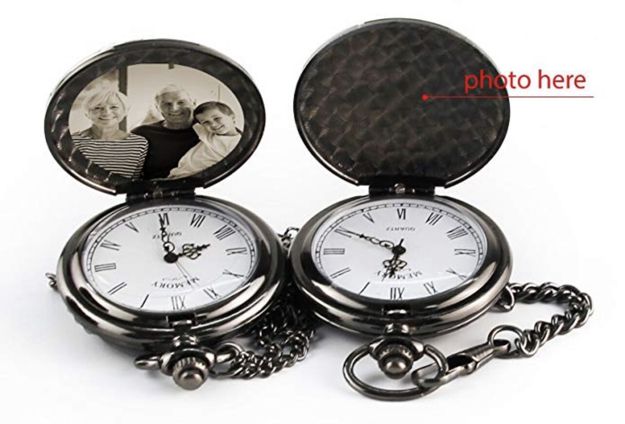 Pocket Watch Engraved TO SON LOVE DAD – Fathers Day Gift, Family Holiday Present