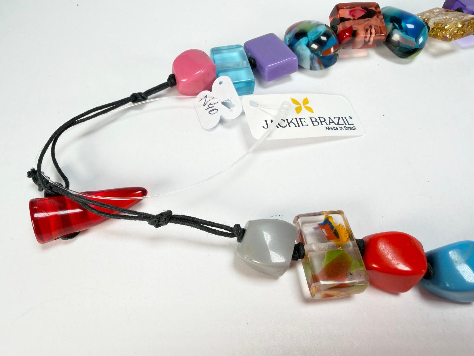Jackie Brazil “Fusion” Mix Colours Long 110cm Bead Necklace ( N0040 )