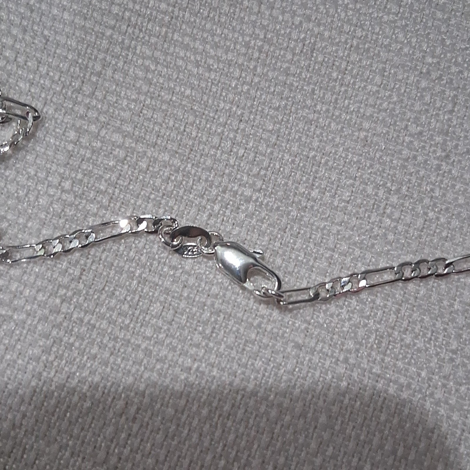 Silver 925 Chain Cornoline Stone Color Red 925 Silver
