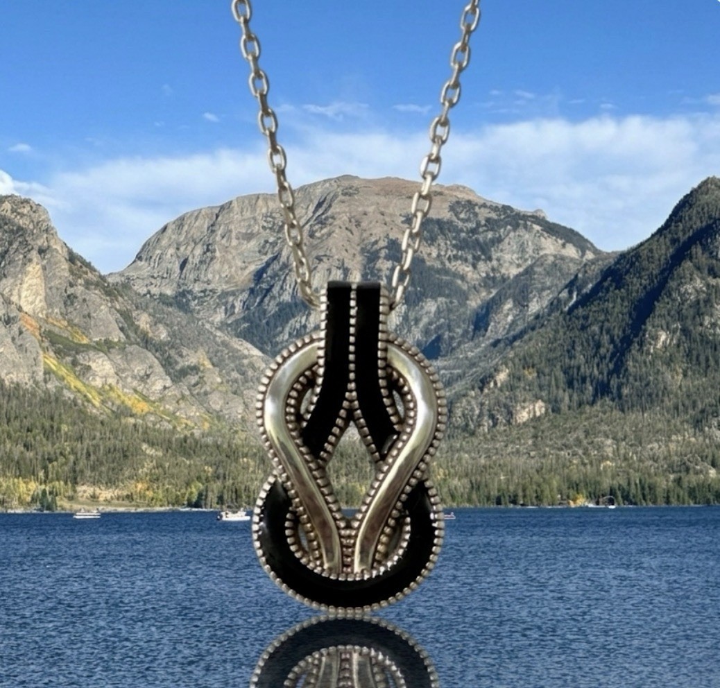 Brighton Interlok HARMONY Necklace Black Style JM7635 List $82 NWT