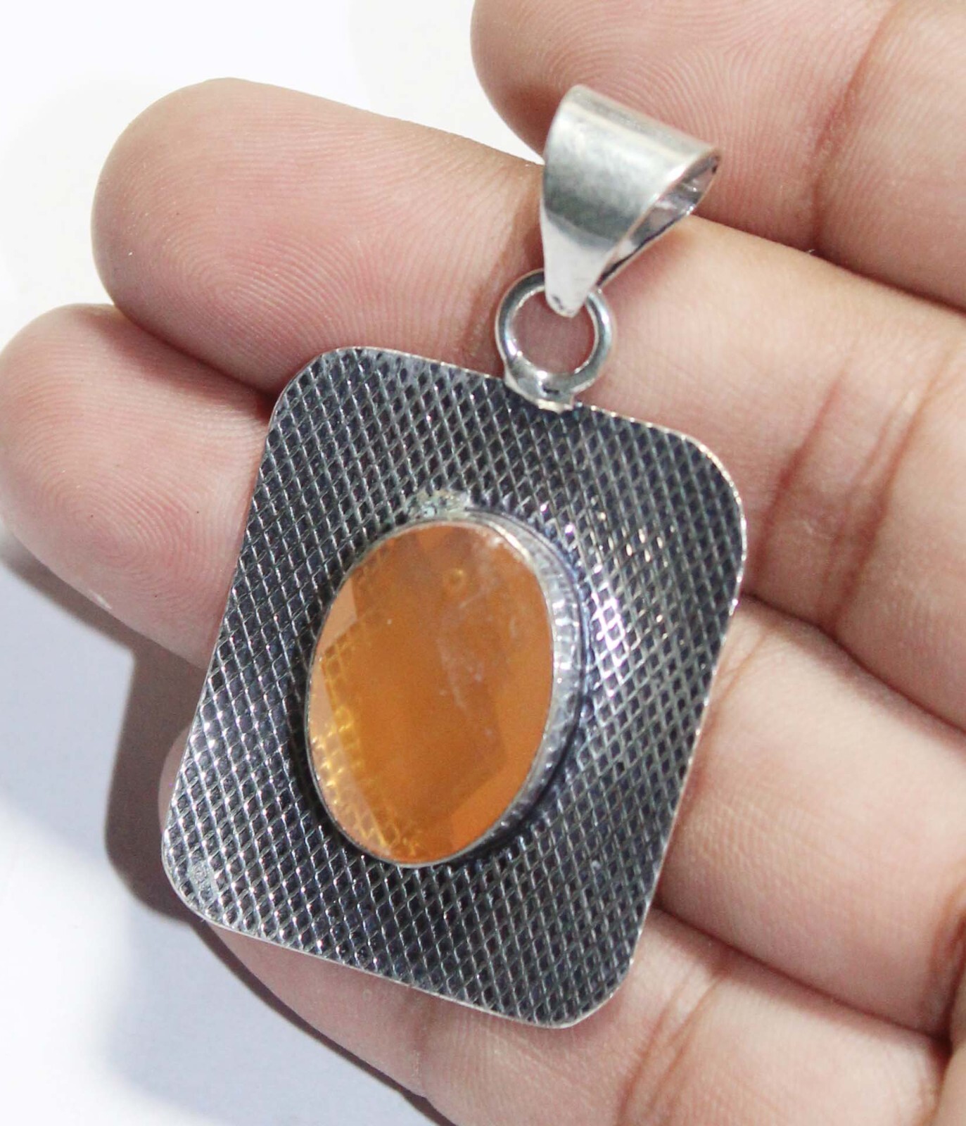 Hydro Onyx Oval Shape Gemstone Handmade Pendant Jewelry Pendant Size 1.5 inches