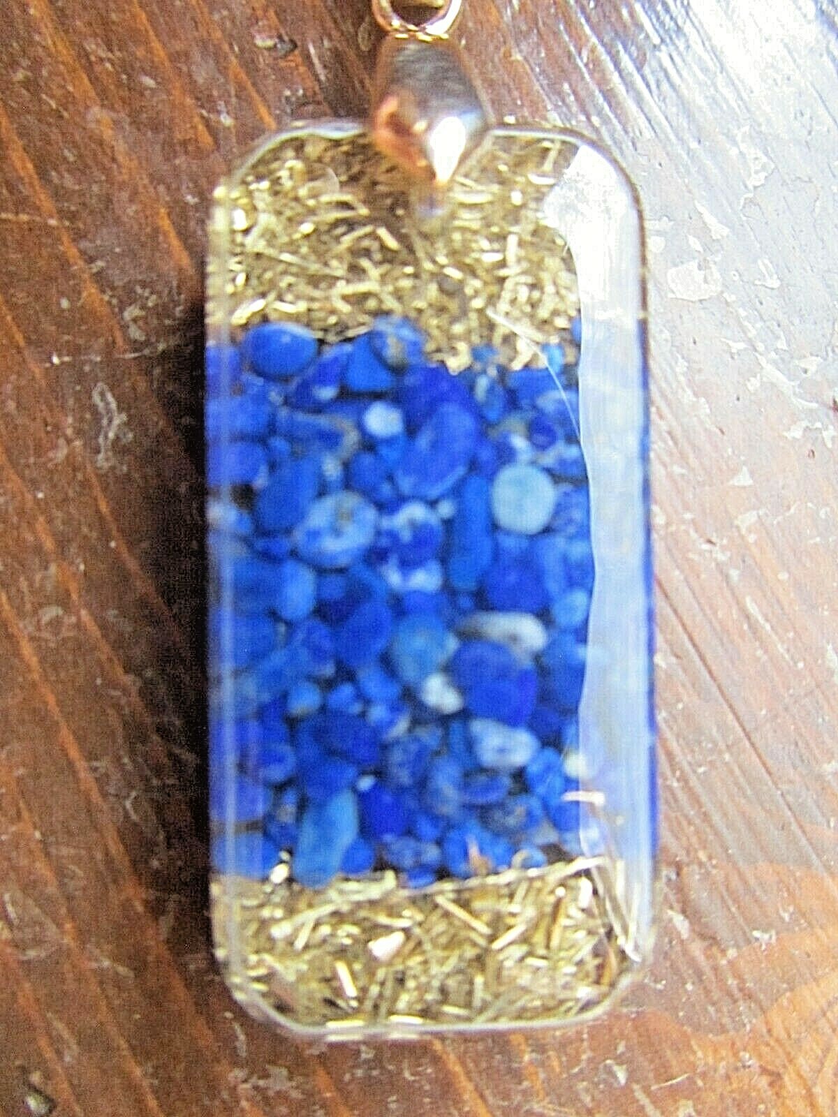Sri-Yantra Orgone Energy Field w/ Lapis Lazuli Health Healing Stones Pendant