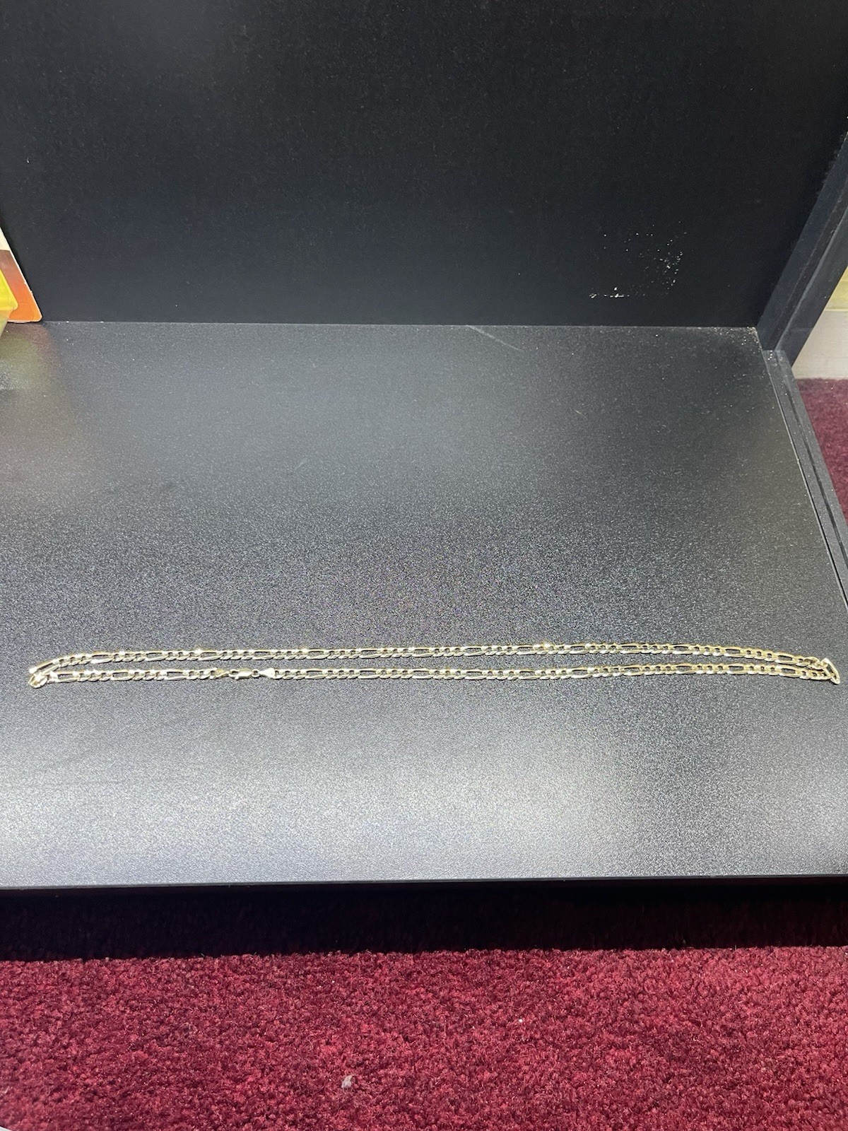 Vintage FIG CHAIN 30 IN 10k Gold 6.5 M 150 Gauge SOLID 30inches Long