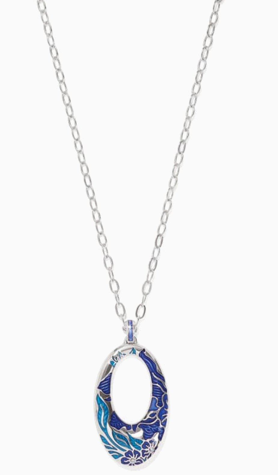 Brighton Terra Blue Hoop Necklace Style JM7516 MSRP: $108 NWT