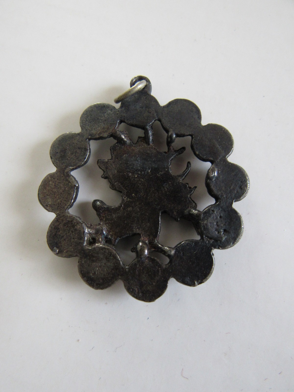 Tree of Life with Zodiac Signs Vintage Silver Tone Pendant