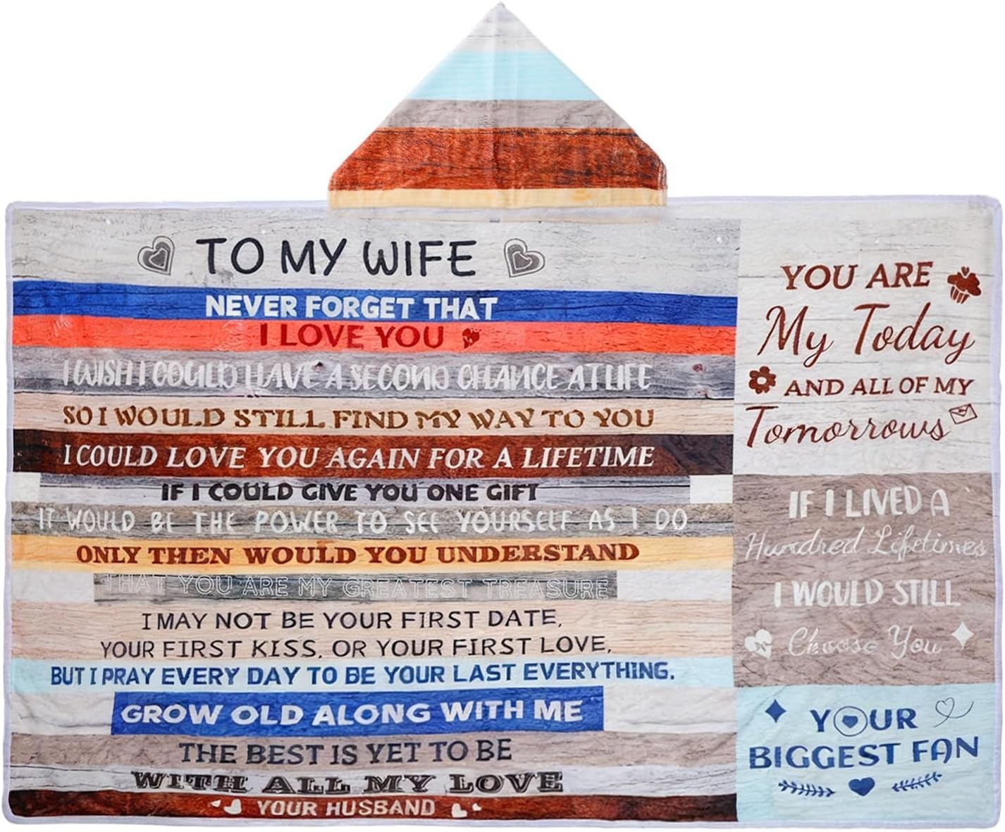 47x73in Anniversary Birthday Gifts for Women from Husband – Wearable Blanket …