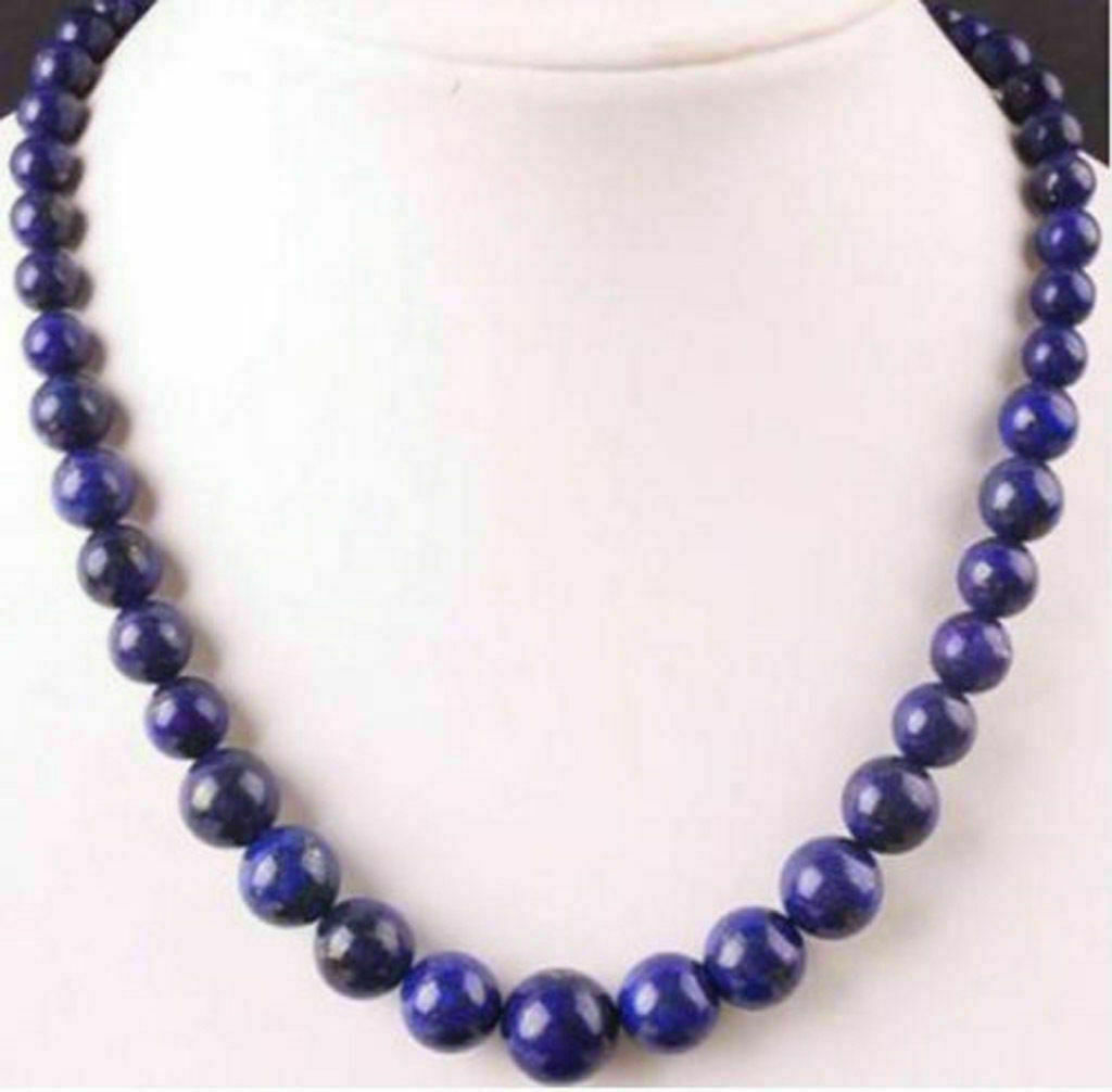 AAA Beautiful Fashion 6-14mm Multi-Color Gemstone Round Beads Necklaces 18in