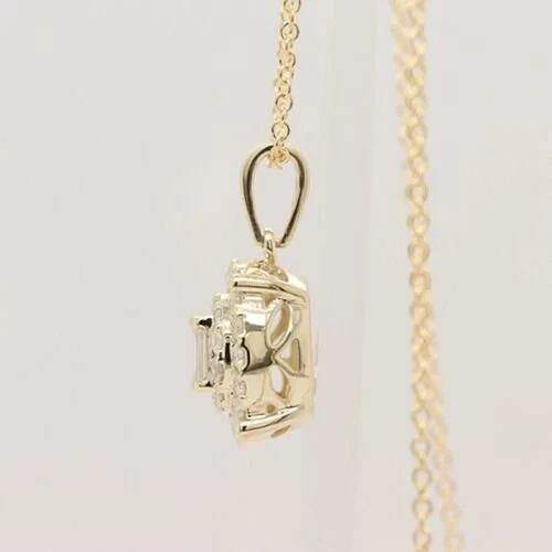 2.00 Ct Round Cut Simulated Diamond Women Pendant 925 Sterling Silver Women Gift