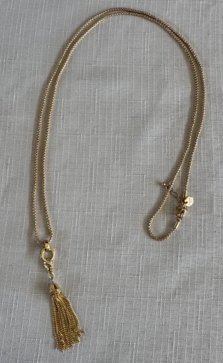 ORIGAMI OWL GOLD TASSEL NECKLACE