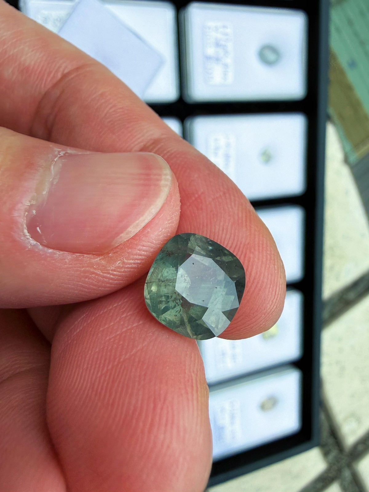 [jerseychou] Natural alexandrite 6.76 ct , GRS