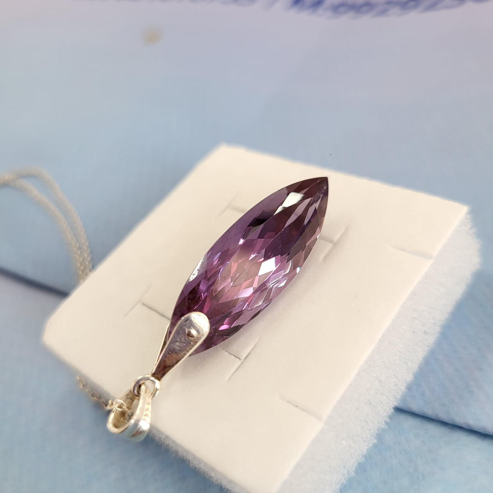 Natural 23.40 CT Color Change Alexandrite Certified Gemstone Pendant 925 Silver