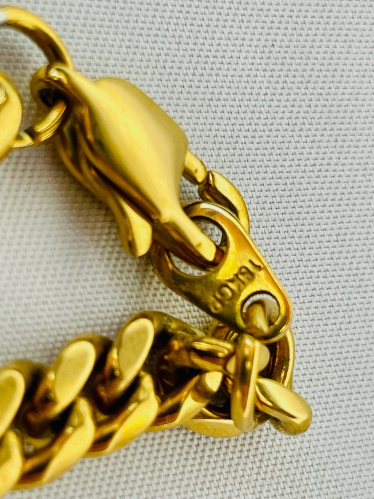Lot of 3 Gold Tone Necklaces 18KGP Cuban Curb Chain Snake Chain Fashion Jewelry