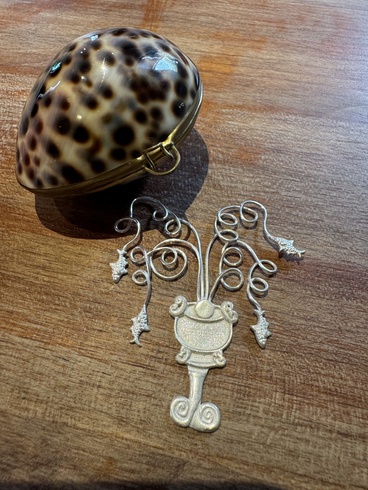 Italian Original Design Romantic Vase Pendant,Handmade Solid 925 Sterling Silver