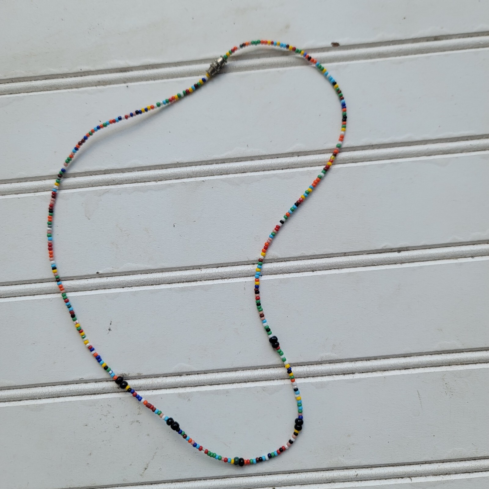 Colorful Beads Strand String Beaded Choker Necklace Jewelry Women Gift 22″