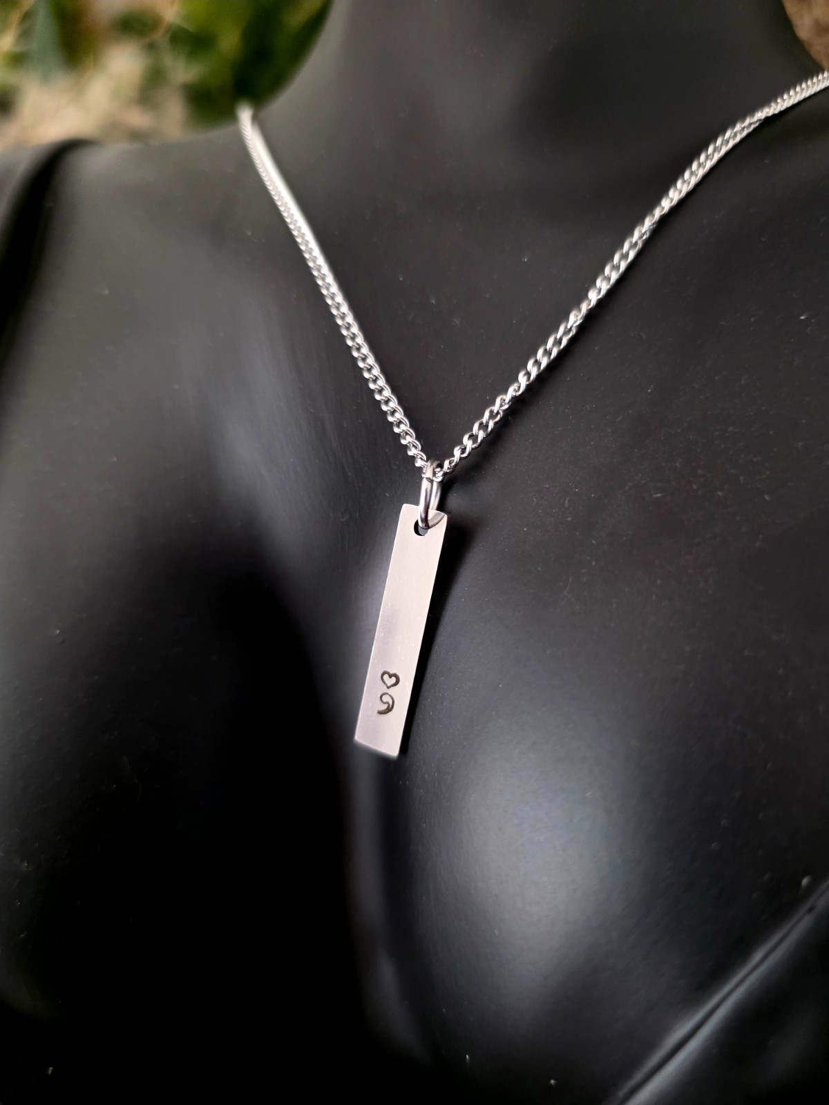 Semicolon Heart Necklace Mental Health Matters: My Story Goes On – Silver