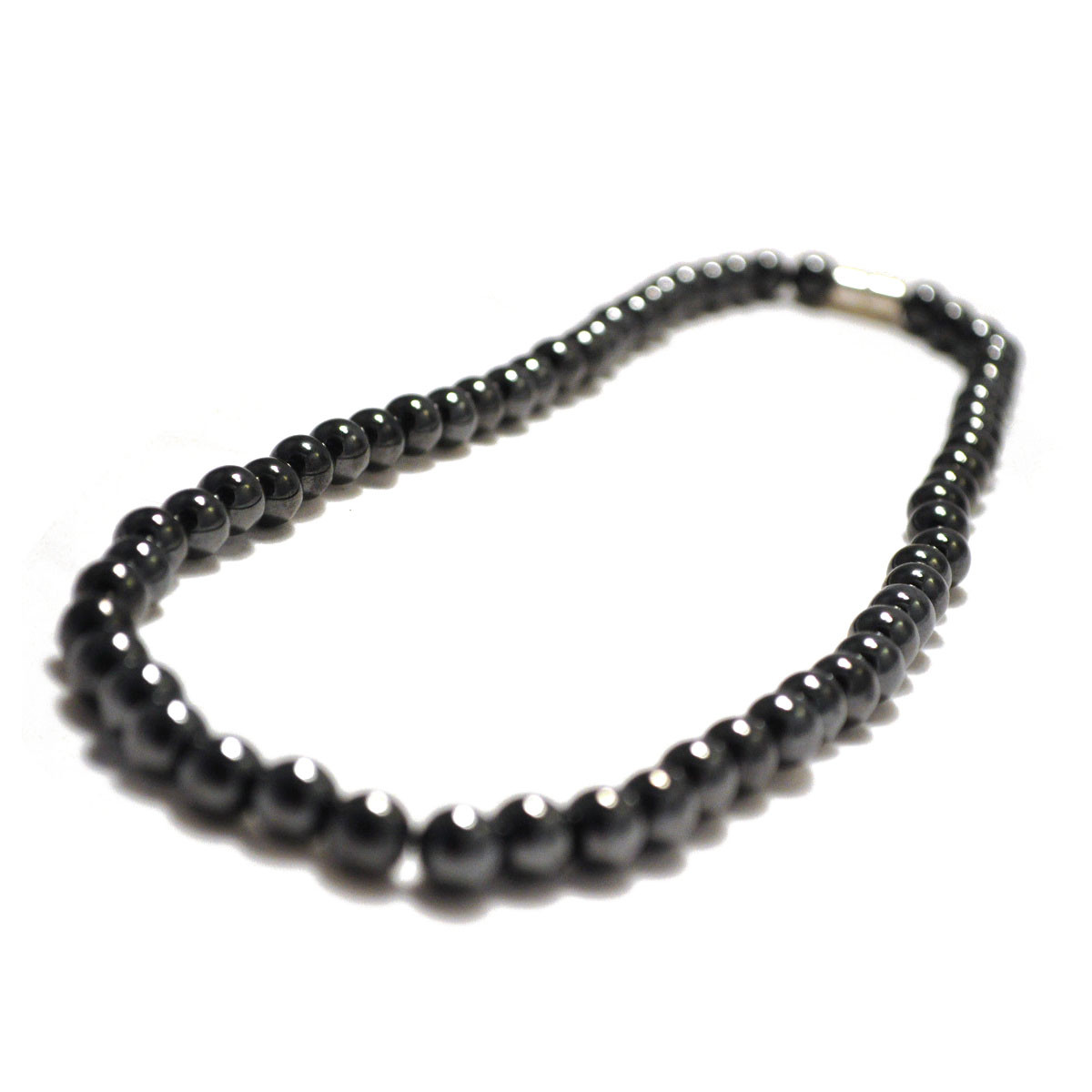 Fashion Black Magnetic Hematite Beads Health Care Necklace Women Men Jewelry