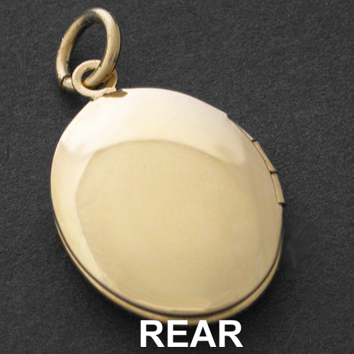 14k Gold GL Oval Hand Engraved Opening Pendant Keepsake Locket | LIFETIME GUAR