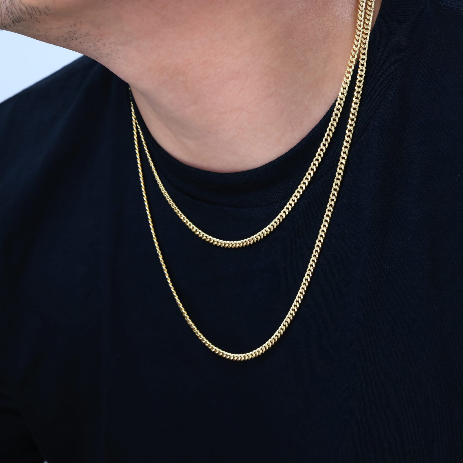 14K Yellow Gold 3mm-12.5mm Miami Cuban Link Chain Necklace Mens Women 16″- 30″