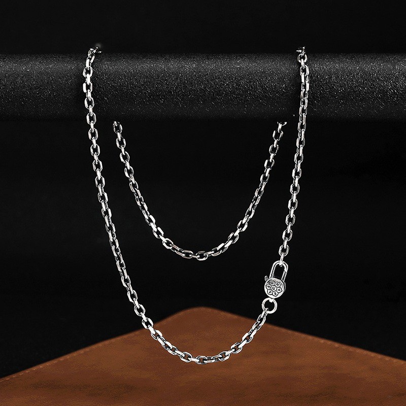 Artisan Cable Link Chainx Heavyweight Men & Women Necklace S925 Sterling Silver