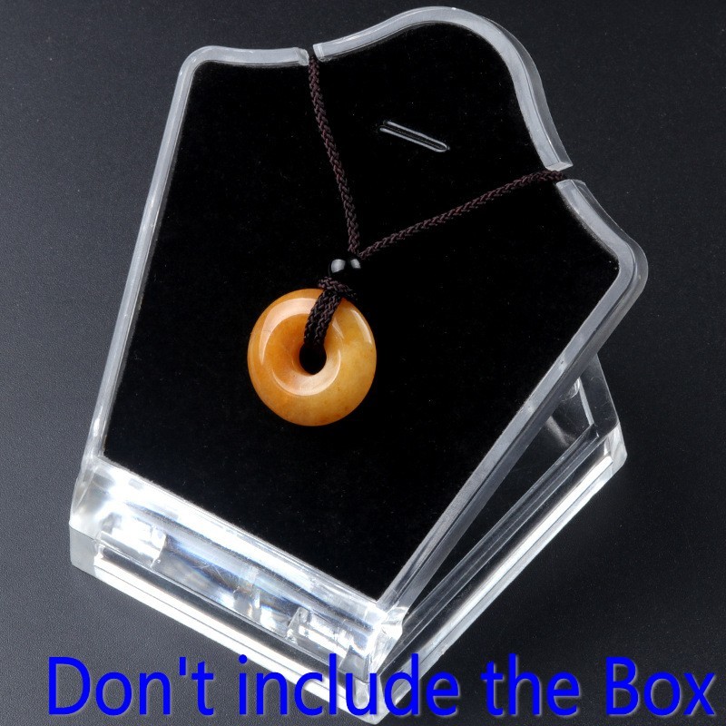 20mmNatural Stone Lucky Peace Pendant Jewelry Charm Bead Pendant Handicraft Rope