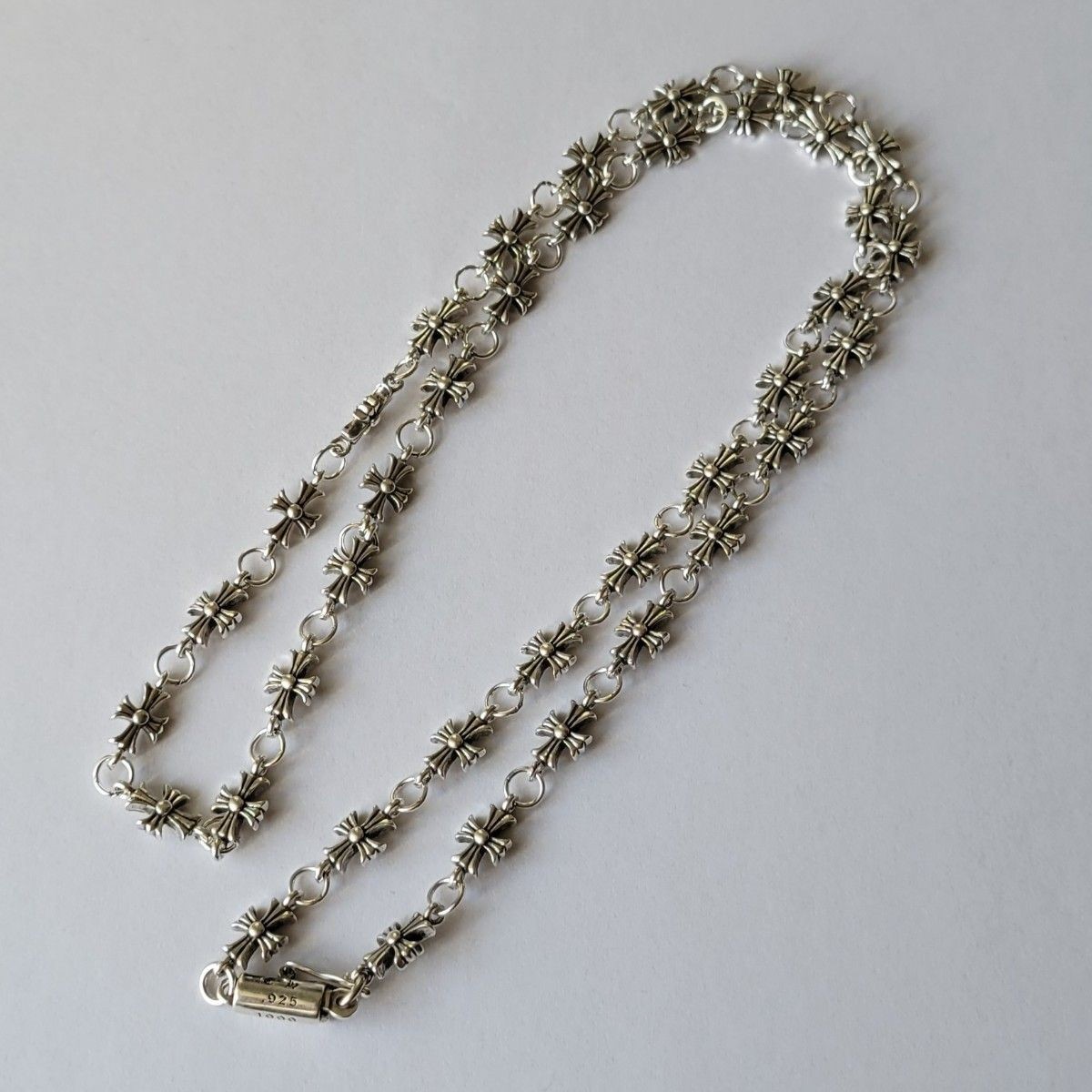 Silver 925 cross chain necklace 60cm Mint