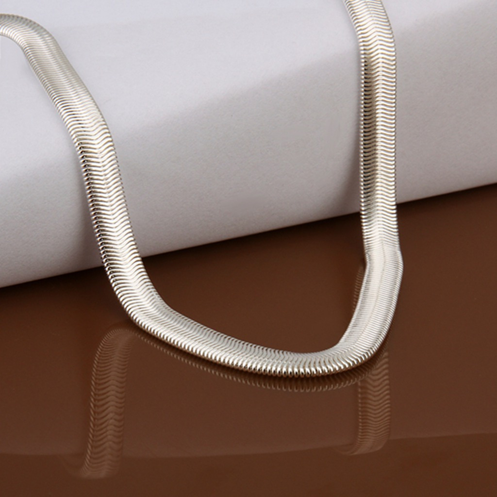 925 Sterling Silver Snake Chain Necklace Men Women Jewelry 17 -24 inch Gift USA