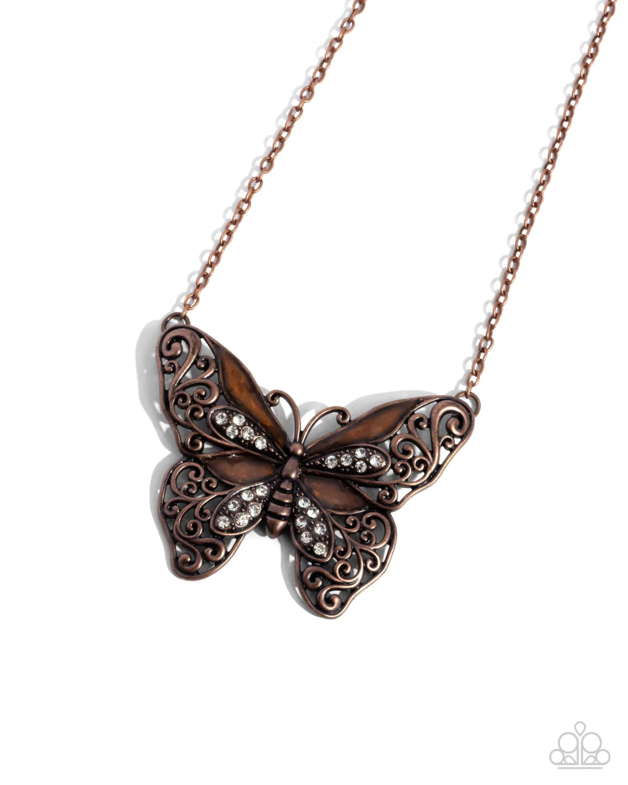 Paparazzi Necklace – FLAWLESS FLIGHT – Copper