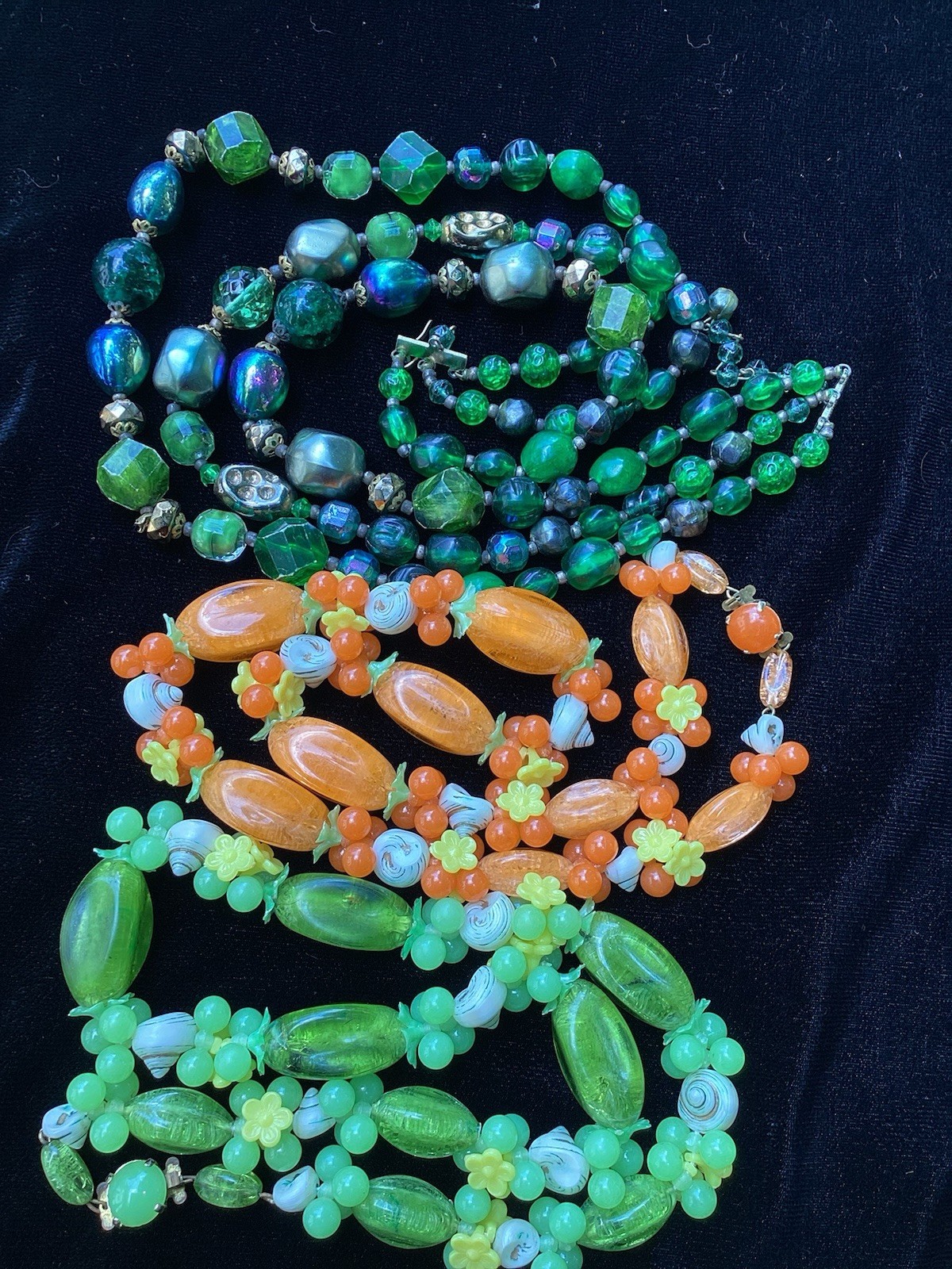 3 Signed West Germany Vintage Necklaces