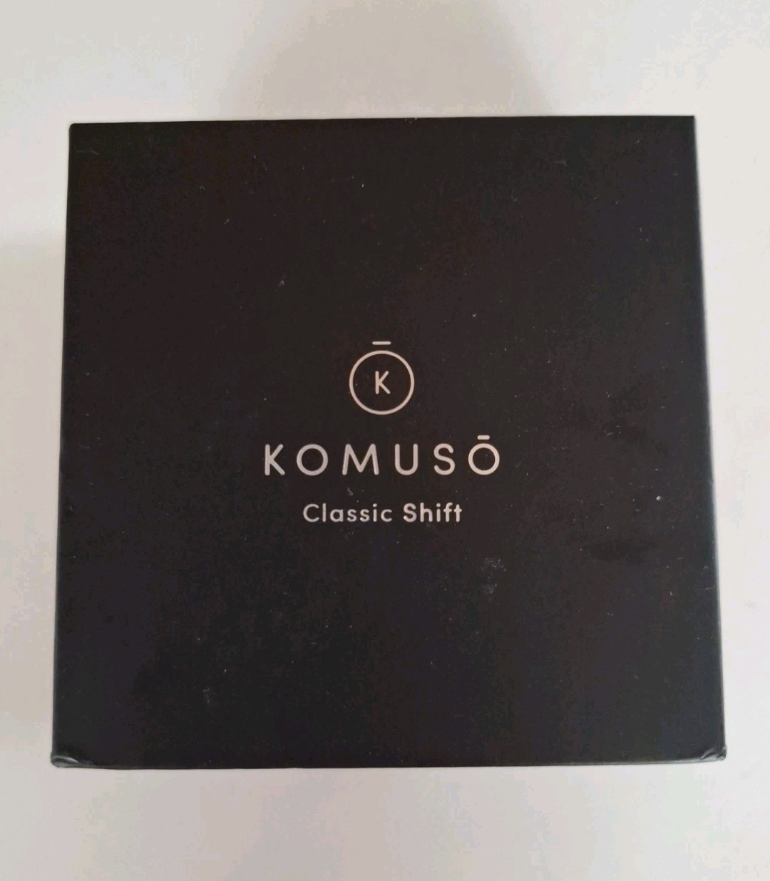 Komuso Classic Shift Breathing Necklace Bar Pendant W-Matte Slate Gray