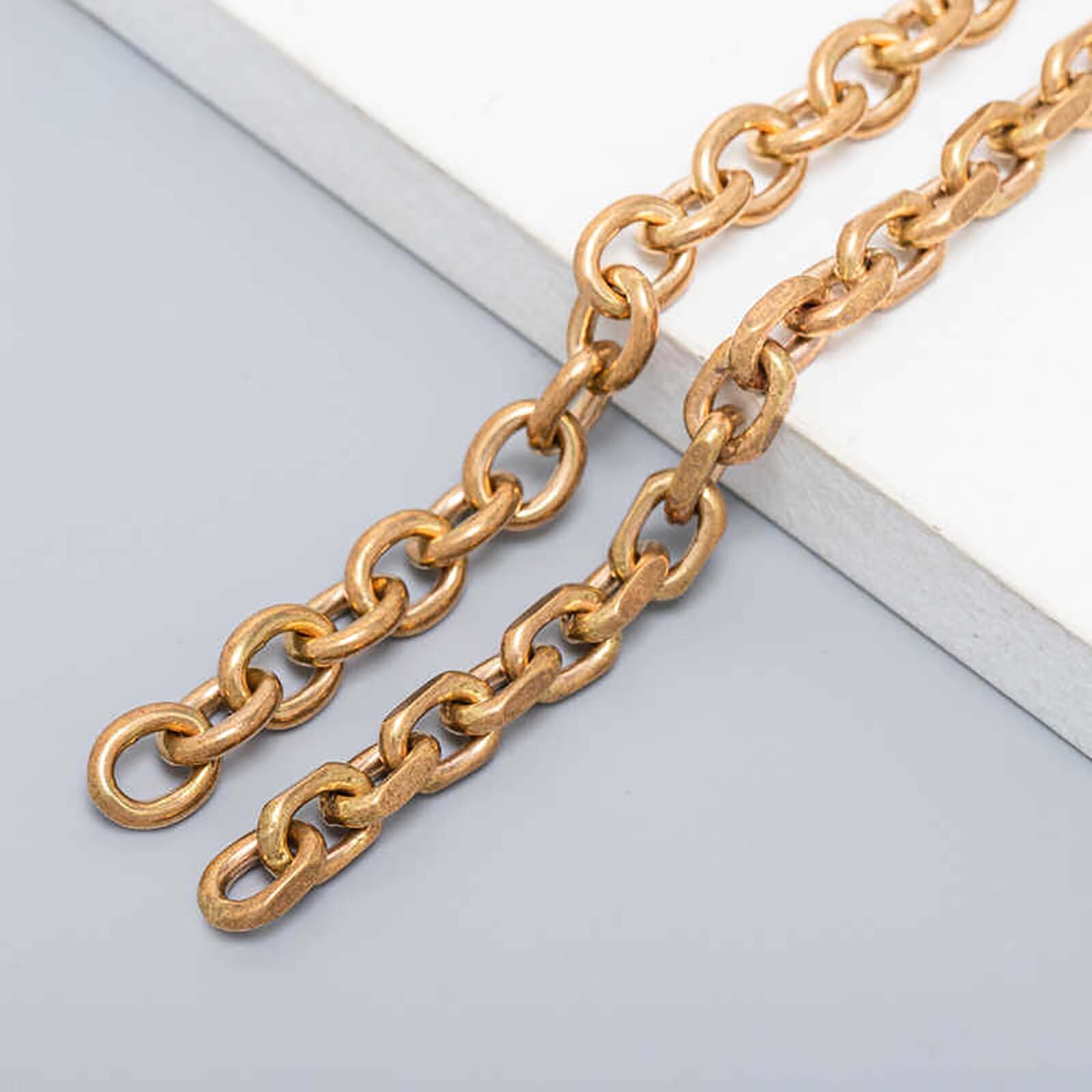 Solid Brass Chain 4-15mm Width Necklace Jewelry Bags Craft Chain Sold Per Meters
