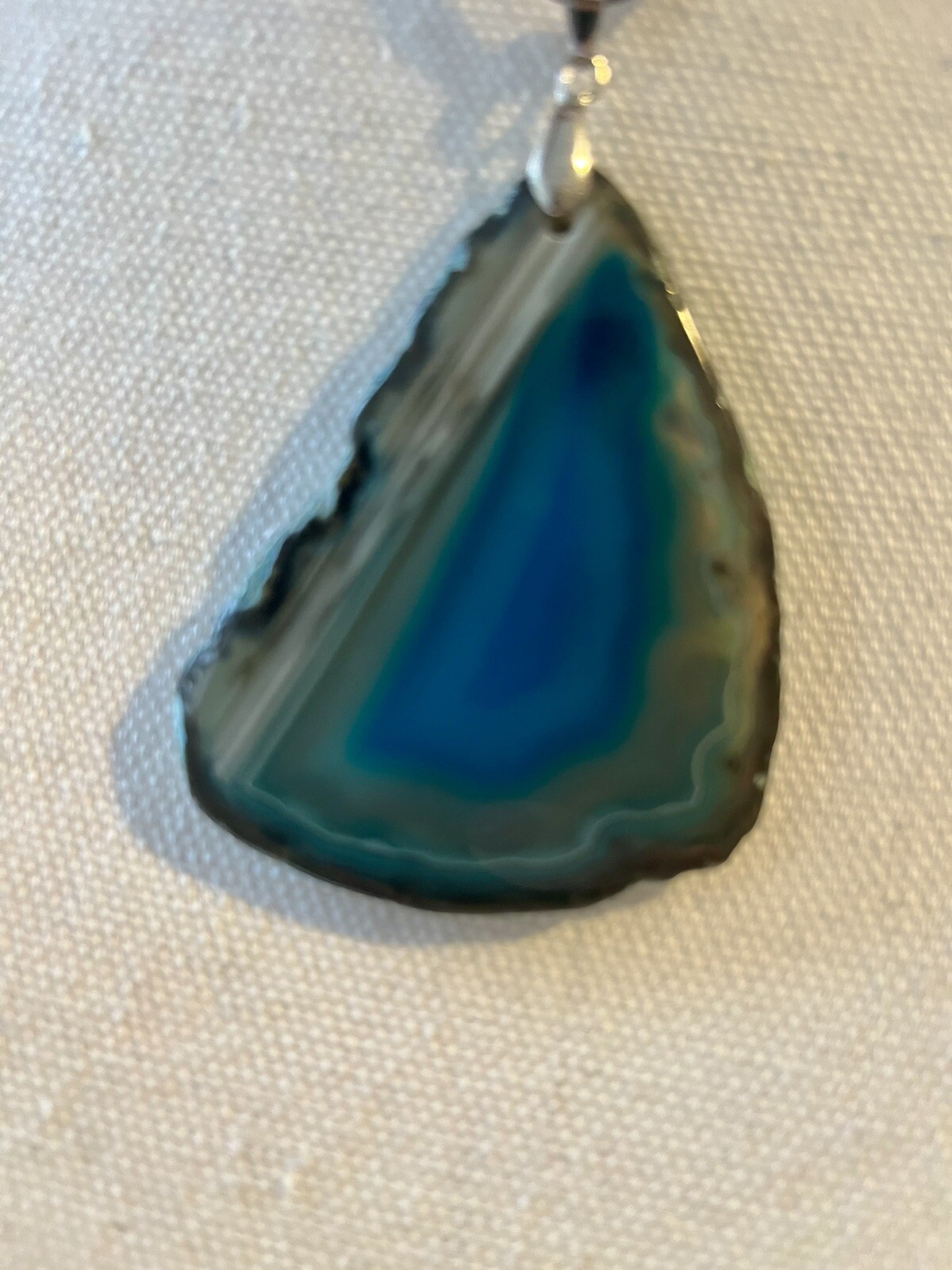 Blue Grey Turquois Black Green Gemstone Crystal Adjustable Leather Neckalce NEW