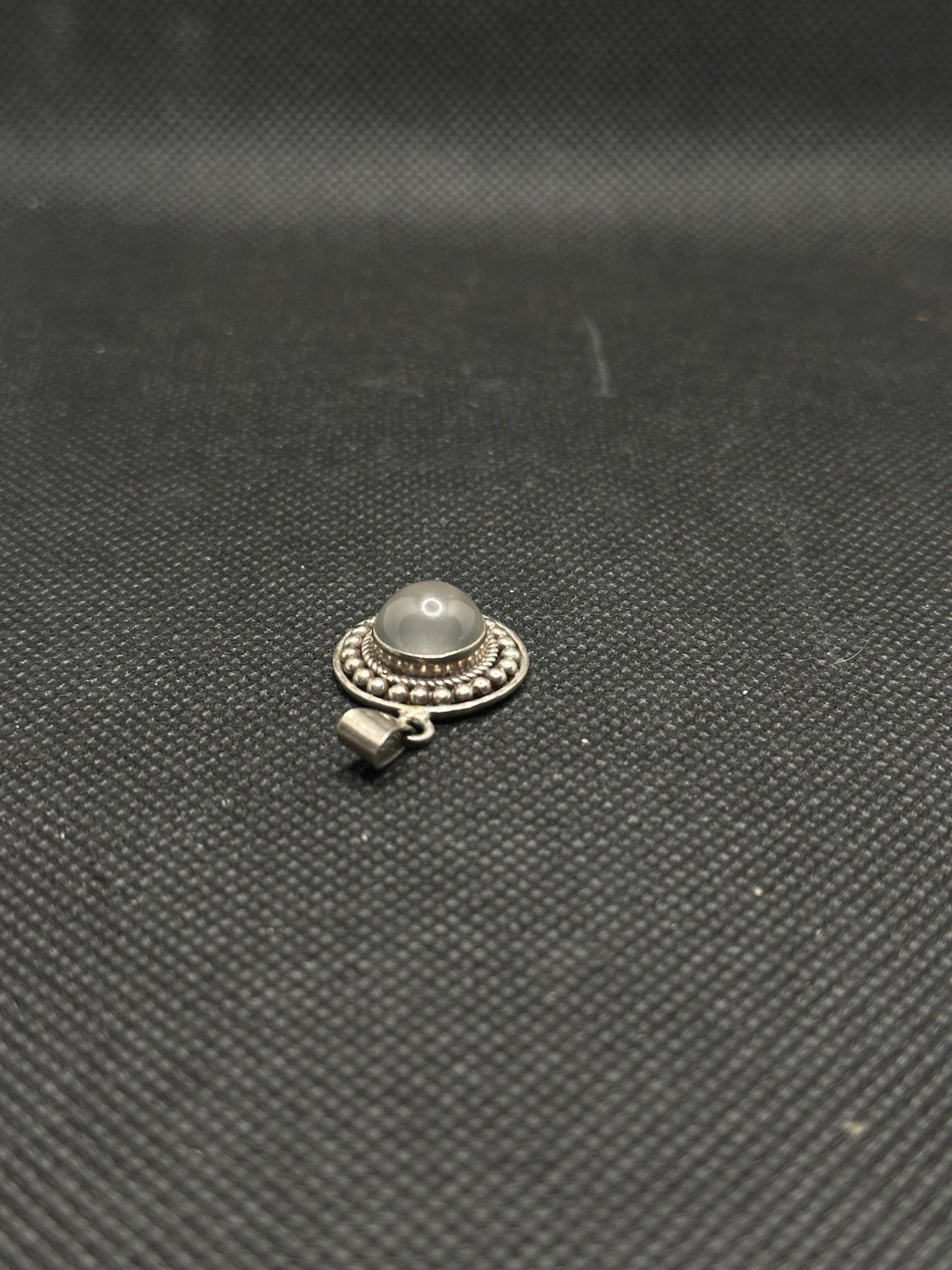 Vintage Chalcedony “Stone of Harmony” Calming, Nurturing Sterling Silver Pendant