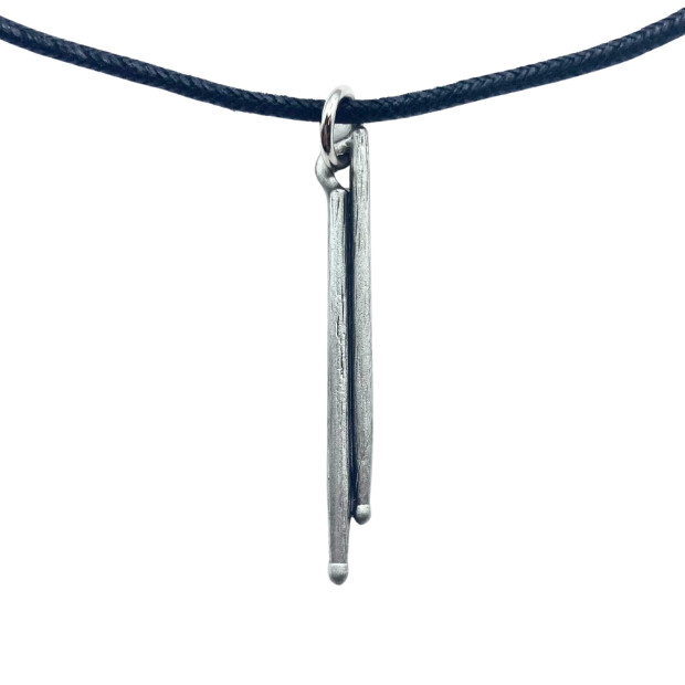 Necklace Drumsticks Pewter Necklace Harmony Collection