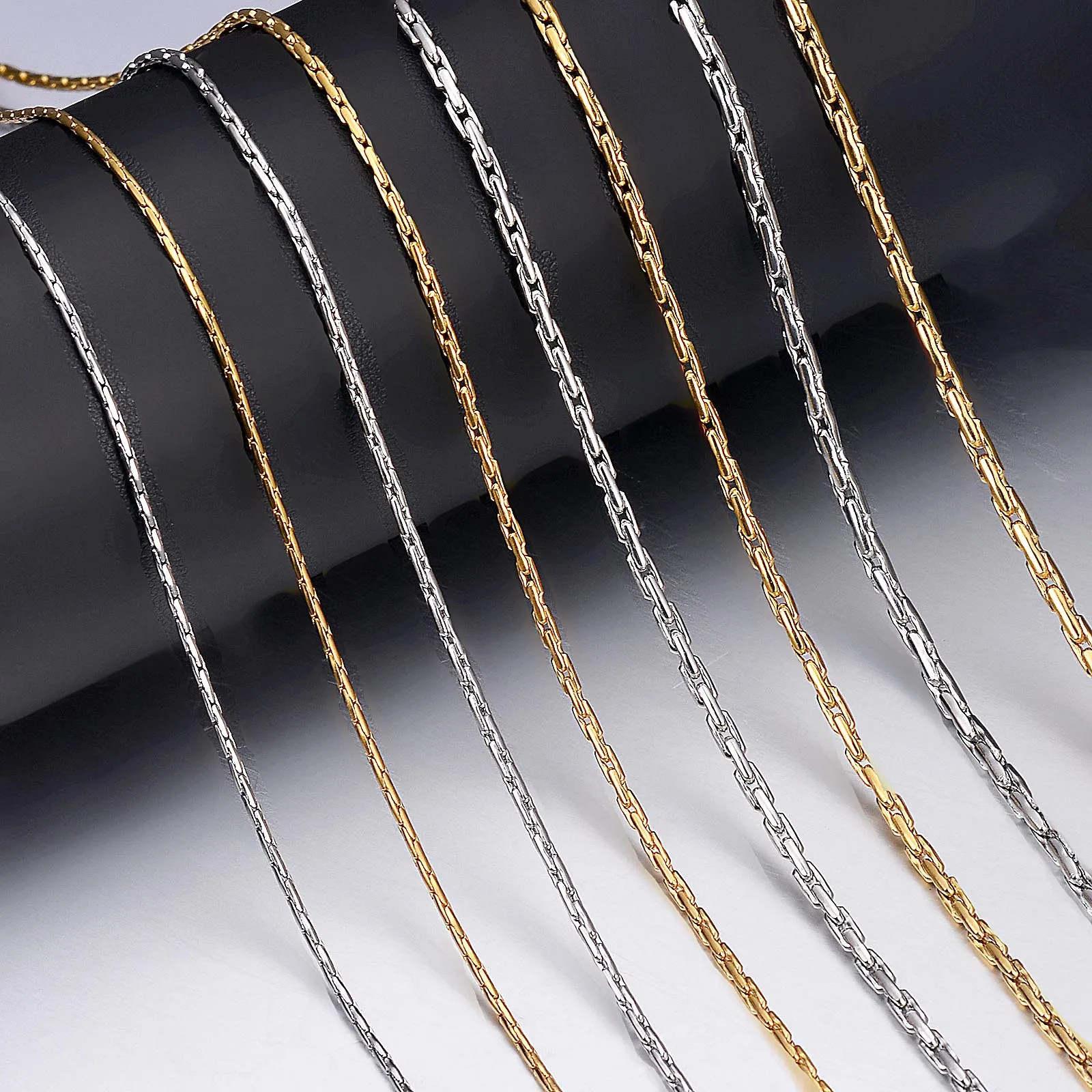 Stainless Steel Necklace Chain 1.2-2.5mm Unisex US