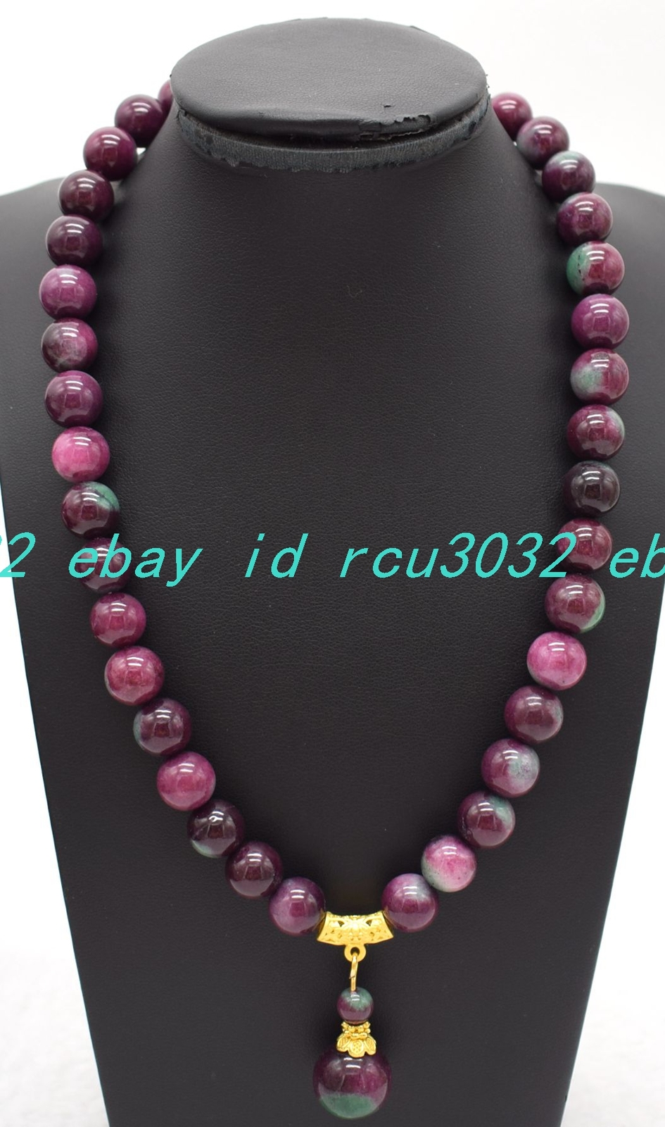 Natural Charming 6-10mm Red Green in Zoisite Round Beads Gems Necklace 18-32 In