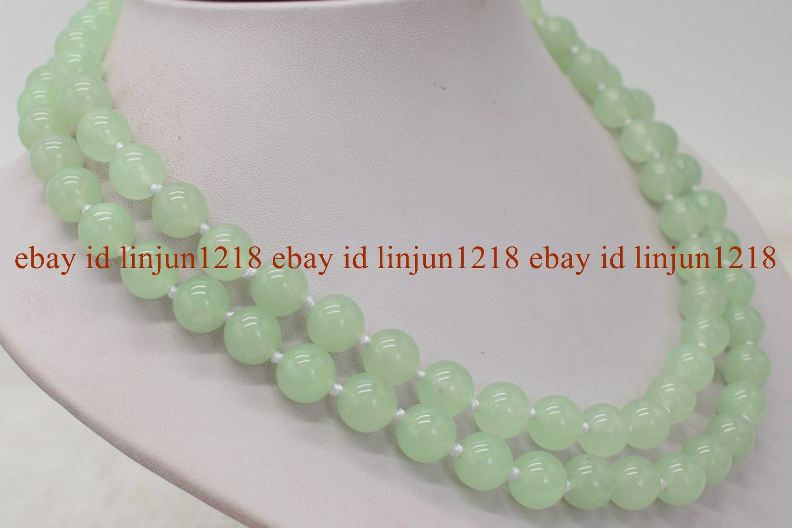 Long 18″ 24″ 28″ 36″ 6/8/10/12mm Light Green Jade Round Gems Beads Necklace AAA