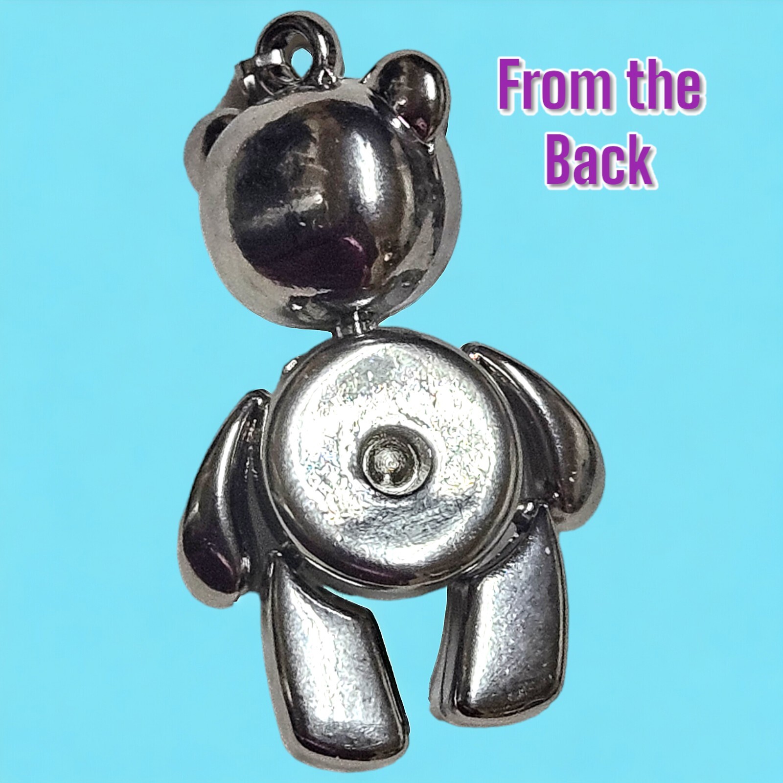 Stainless Steel 416L 2″ Moveable Teddy Bear Pendant 30 Grams. Solid & Heavy