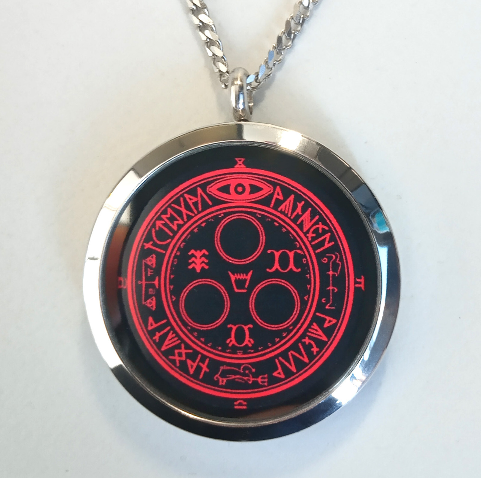 Silent Hill Halo Of The Sun / Seal of Metatron Horror Game Logo Pendant Necklace