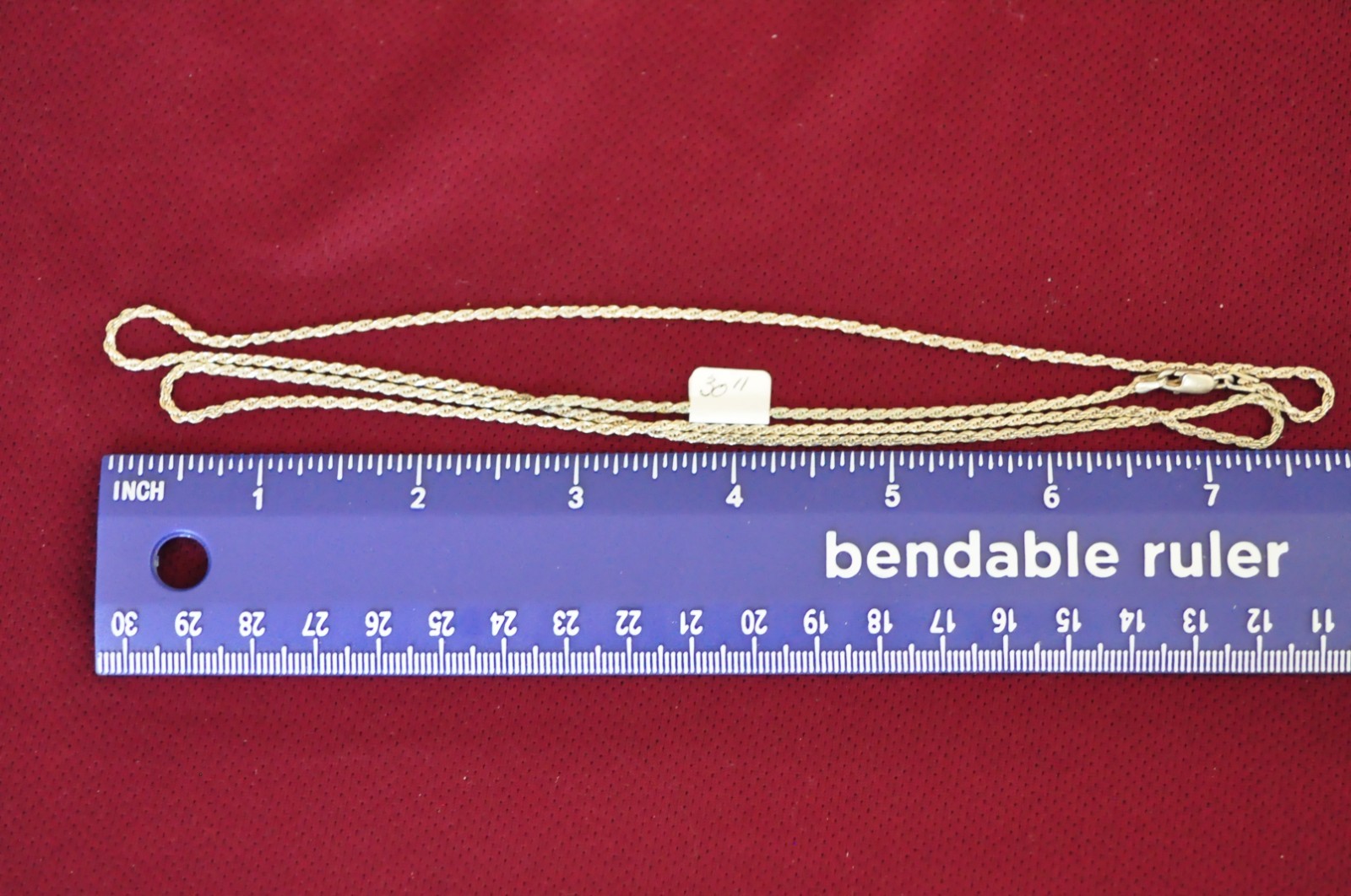 Italy 925 Sterling Silver Rope Chain Necklace – 30″, 10g – Fine Twisted Link